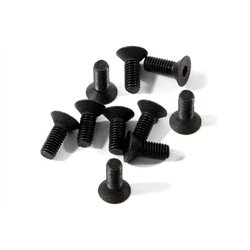 Flat Head Screw M3X8Mm (Hex Socket/10Pcs)