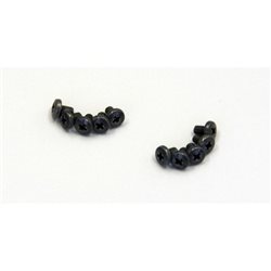 BIND HEAD 2.6X4MM METALLIC SCREWS (10)