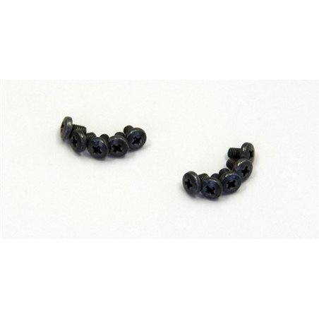 BIND HEAD 2.6X4MM METALLIC SCREWS (10)