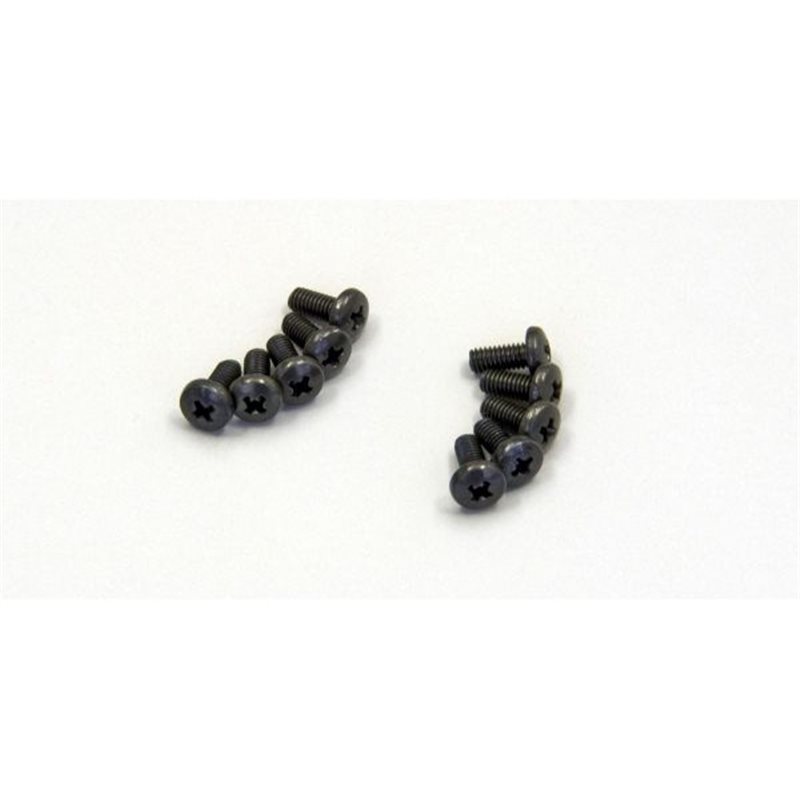 BIND HEAD 2.6X6MM METALLIC SCREWS (10)
