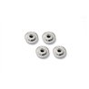 Flanged Lock Nut M5X8Mm (Silver/4Pcs)