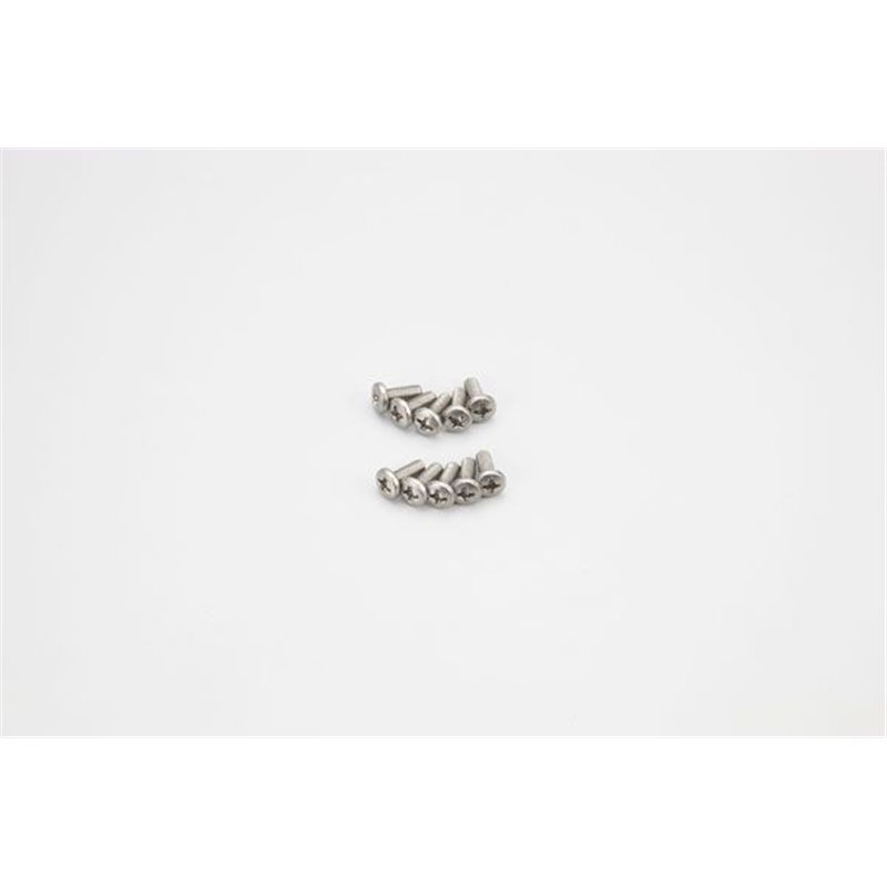 BIND HEAD 3X8MM TITANIUM SCREWS (F/METAL) (10)