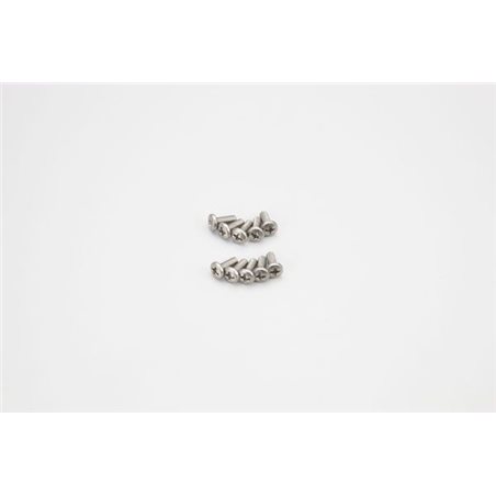 BIND HEAD 3X8MM TITANIUM SCREWS (F/METAL) (10)