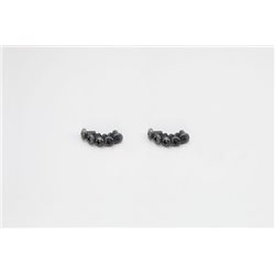 BIND HEAD 4X10MM METALLIC SCREWS (10)