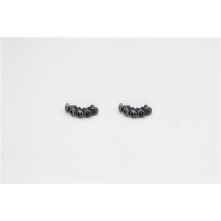 BIND HEAD 4X10MM METALLIC SCREWS (10)