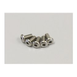 HEX BUTTON SCREWS 2.6X6MM (5) TITANIUM