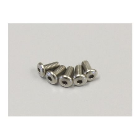 HEX BUTTON SCREWS 2.6X6MM (5) TITANIUM