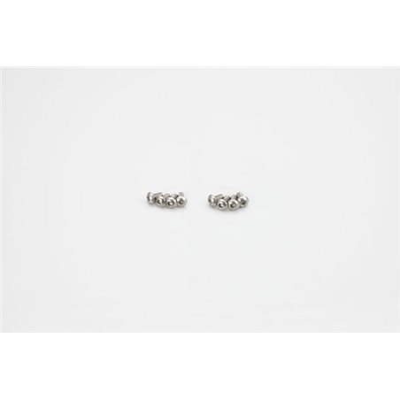 HEX TITAN BUTTON SCREWS 3X6MM (8)