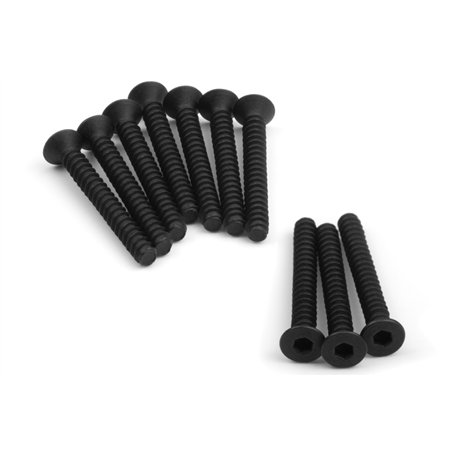 TP. FLAT HEAD SCREW M3x25mm (HEX SOCKET/10pcs)