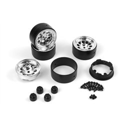 CS-10 Beadlock Wheel 1.2in (Chrome/4pcs)