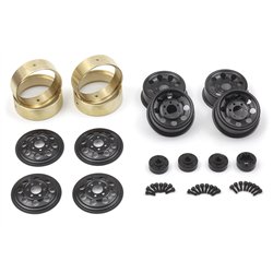 CS-8 Steel Beadlock Wheel 1.2in (Black/4pcs)