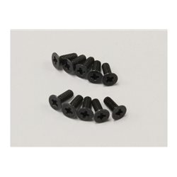 FLAT HEAD 2X6MM METALLIC SCREWS (10)