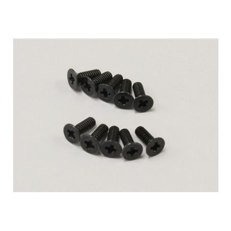 FLAT HEAD 2X6MM METALLIC SCREWS (10)