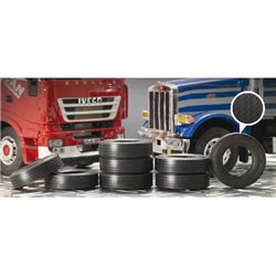 1:24 Truck Rubber Tyres 8pcs