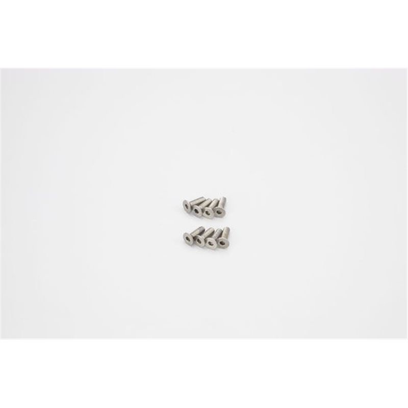 TITAN HEX FLAT HEAD SCREWS 3X10MM (8)