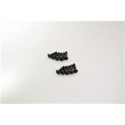 FLAT HEAD 3X12MM METALLIC SCREWS (10)