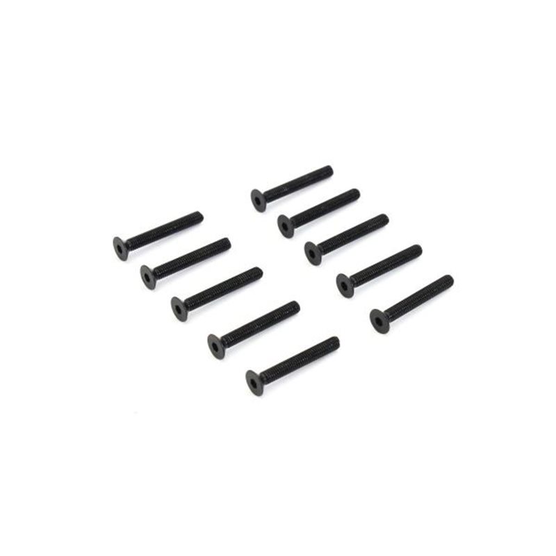 Hex Flat Head Screws 3x22mm (10)