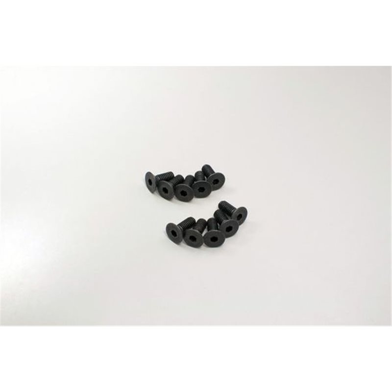 Hex Flat Head Screws 4x10mm (10)