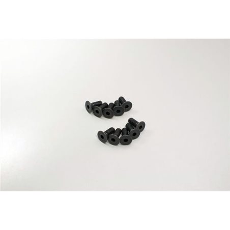 Hex Flat Head Screws 4x10mm (10)