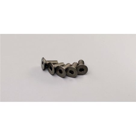 TITAN HEX FLAT HEAD SCREWS 4X10MM (5)