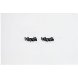 FLAT HEAD 4X12MM METALLIC SCREWS (10)