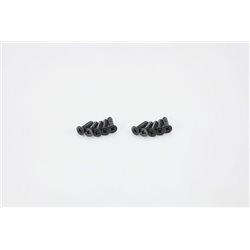 FLAT HEAD 4X15MM METALLIC SCREWS (10)