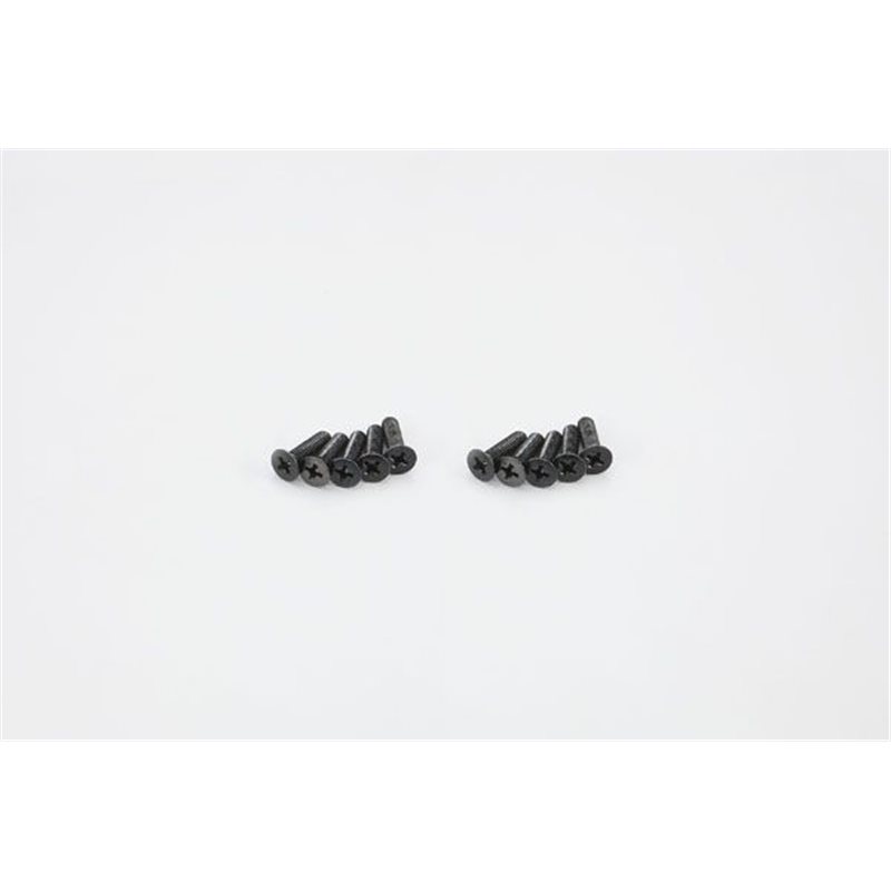 FLAT HEAD 4X15MM METALLIC SCREWS (10)