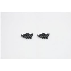 FLAT HEAD 4X20MM METALLIC SCREWS (10)