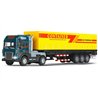 Die-cast truck with cargo trailer, light & sound