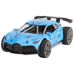 Die-cast pull back car w/sound &Try-Me, blue