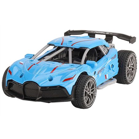 Die-cast pull back car w/sound &Try-Me, blue