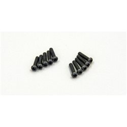 ROUND HEAD 2X8MM METALLIC SCREWS (10)