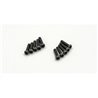 ROUND HEAD 2X8MM METALLIC SCREWS (10)