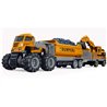 Die-cast dumper w/hangers, excavator & friction 