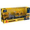 Die-cast truck w/hanger, bulldozer light & sound