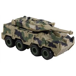 Armored vehicle w/friction, light, sound & Try-Me