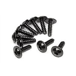 T.P FLANGED SCREW M3X10MM (10 PCS)