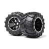 Mounted Wheels and Tyres 2 Pcs (Blackout MT)