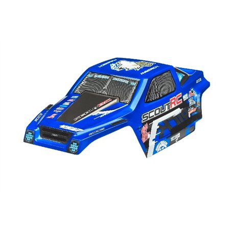 PAINTED SCOUT RC BODYSHELL BLUE W/DECALS