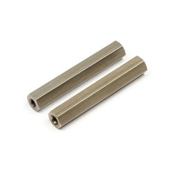 FRONT CHASSIS BRACE HEX POSTS 34MM (PR)