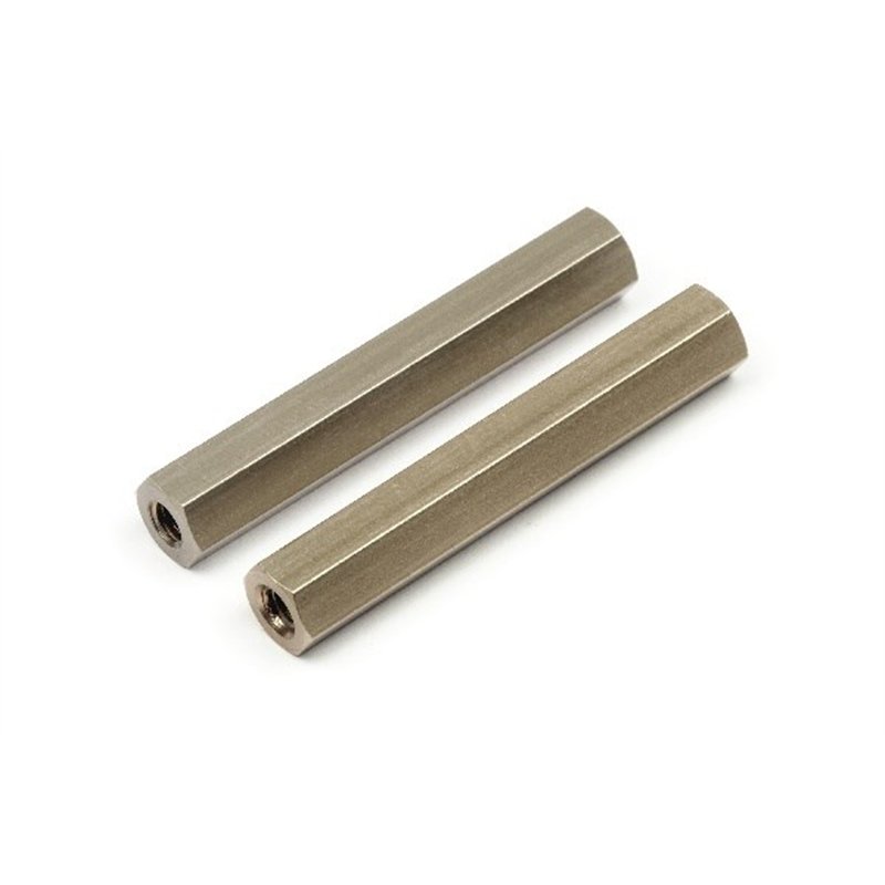 FRONT CHASSIS BRACE HEX POSTS 34MM (PR)