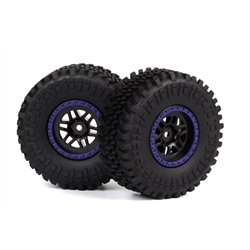Assembled Wheel & Tyre (Blue/2pcs)