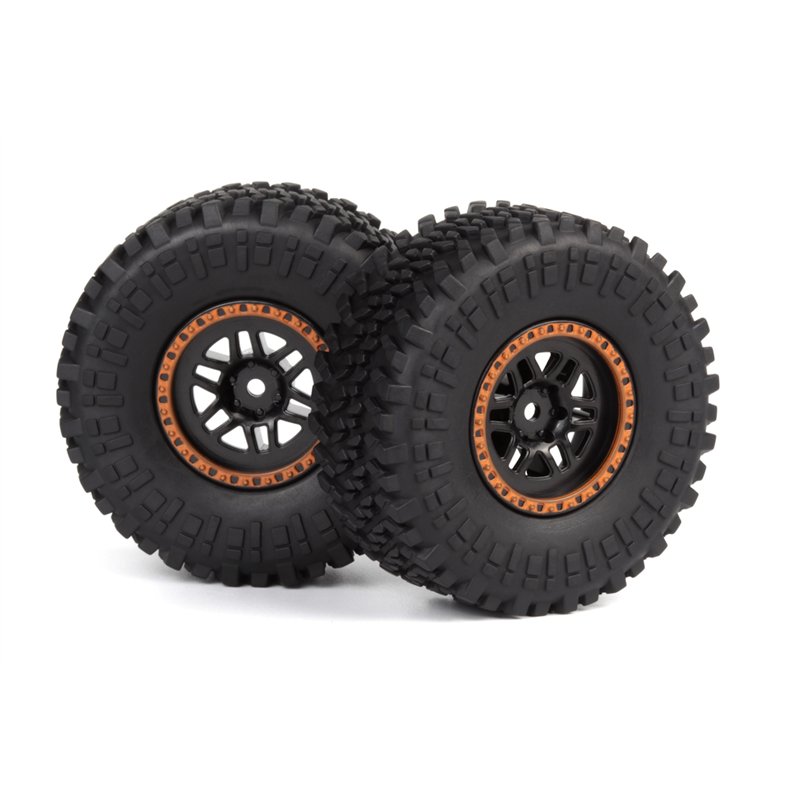 Assembled Wheel & Tyre (Orange/2pcs)