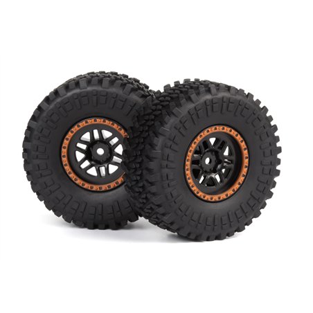 Assembled Wheel & Tyre (Orange/2pcs)