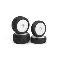 Sidebar Buggy Wheel/Tyre Set (White/Front/Rear)