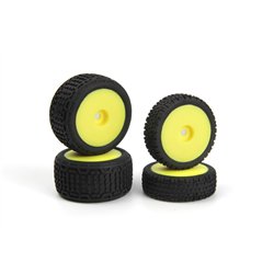 Sidebar Buggy Wheel/Tyre Set (Yellow/Front/Rear)
