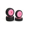 Sidebar Buggy Wheel/Tyre Set (Pink/Front/Rear)