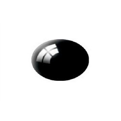 Gloss Black (RAL 9005) Aqua Color Acrylic - 18ml
