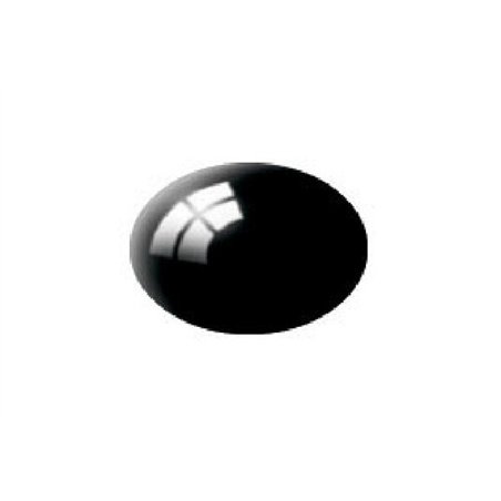 Gloss Black (RAL 9005) Aqua Color Acrylic - 18ml