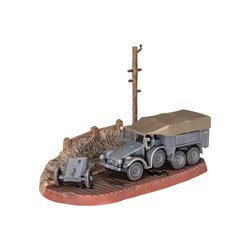 Model Set Krupp Protze KFZ 69 with 3,7cm Pak 1:77